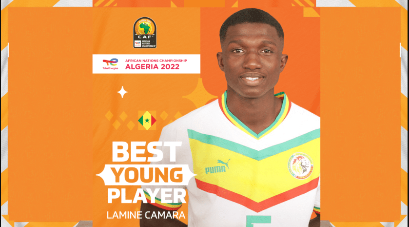 CHAN 2022 : Le Sénégalais Lamine Camara nommé meilleur jeune joueur de