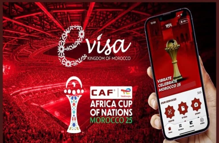 Important pour obtenir le visa électronique pour voyager au Maroc afin d&rsquo;assister à la Coupe d&rsquo;Afrique.
