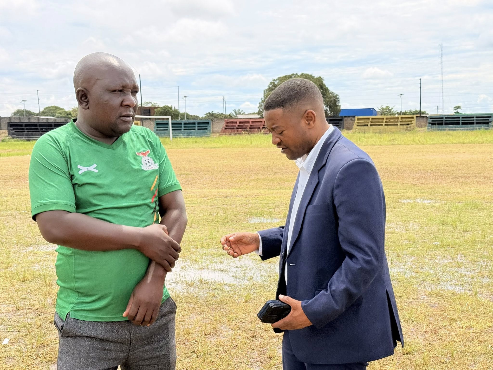 FAZ President inspects Kaole Stadium, hopeful stalled works will resume