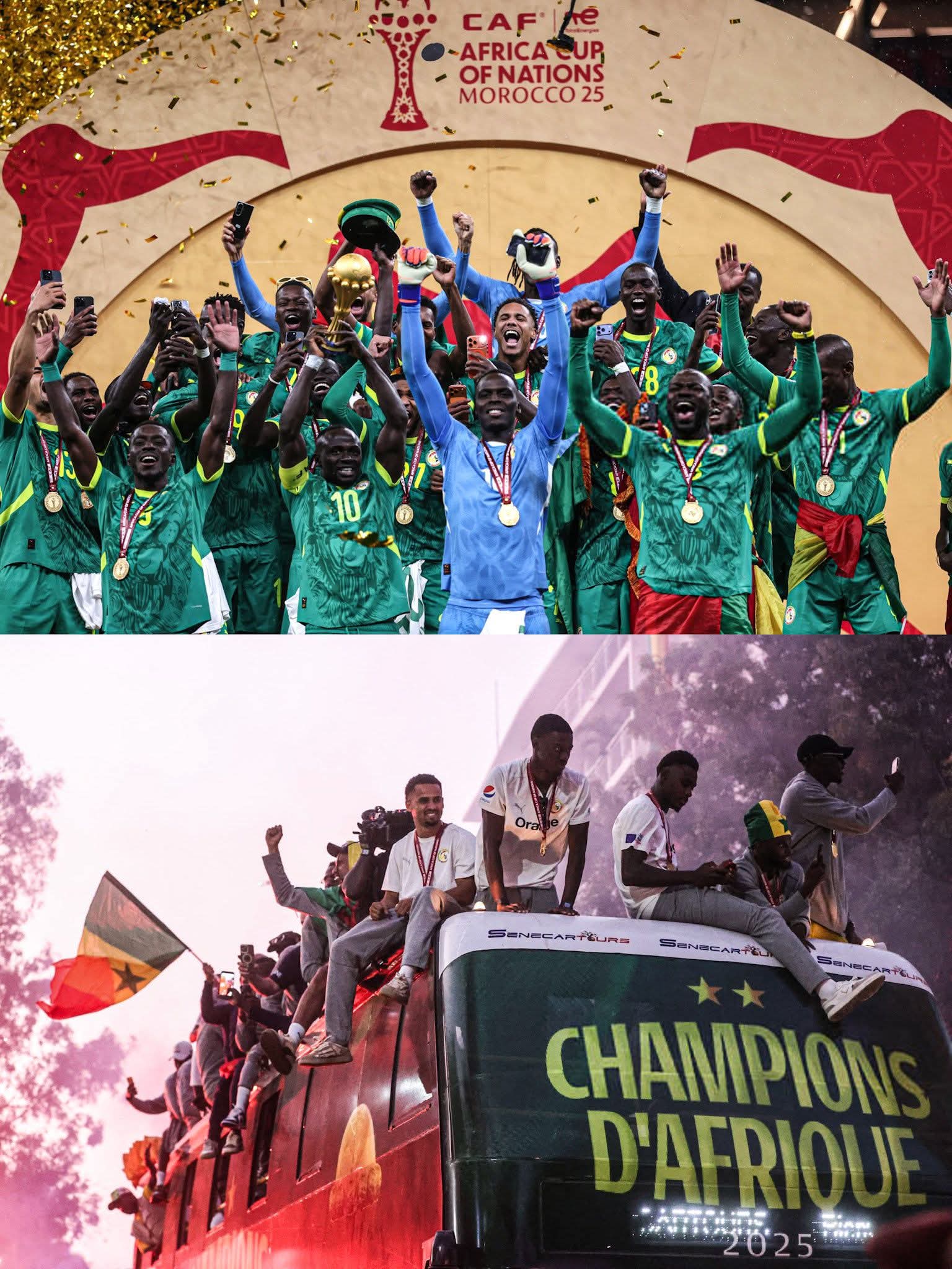 Senegal players Refuse to Return Trophy and Prize Money Pending CAS Verdict