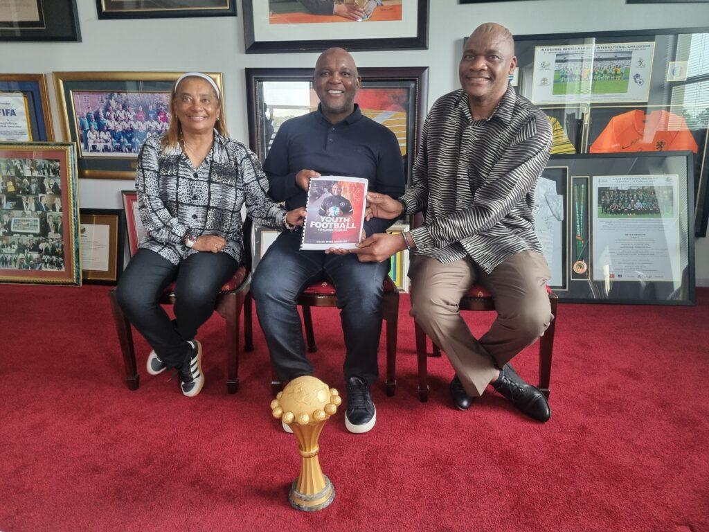 Coach Mosimane visits SAFA House to deliver Manual