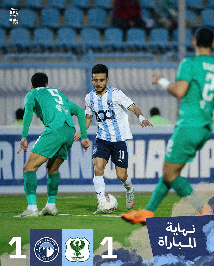 Late Penalty Drama Caps Fiery Stalemate Between Pyramids and Al Masry
