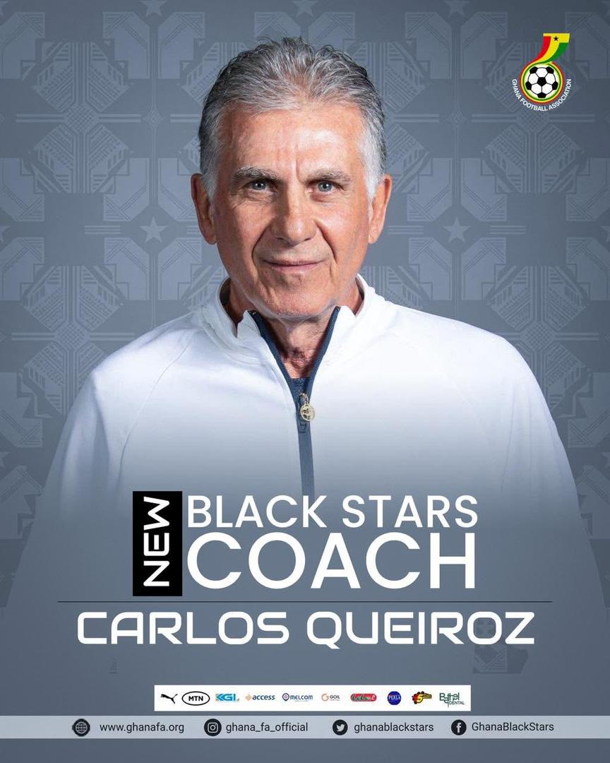 Carlos Queiroz Declares “Mission” as He Begins Ghana Tenure
