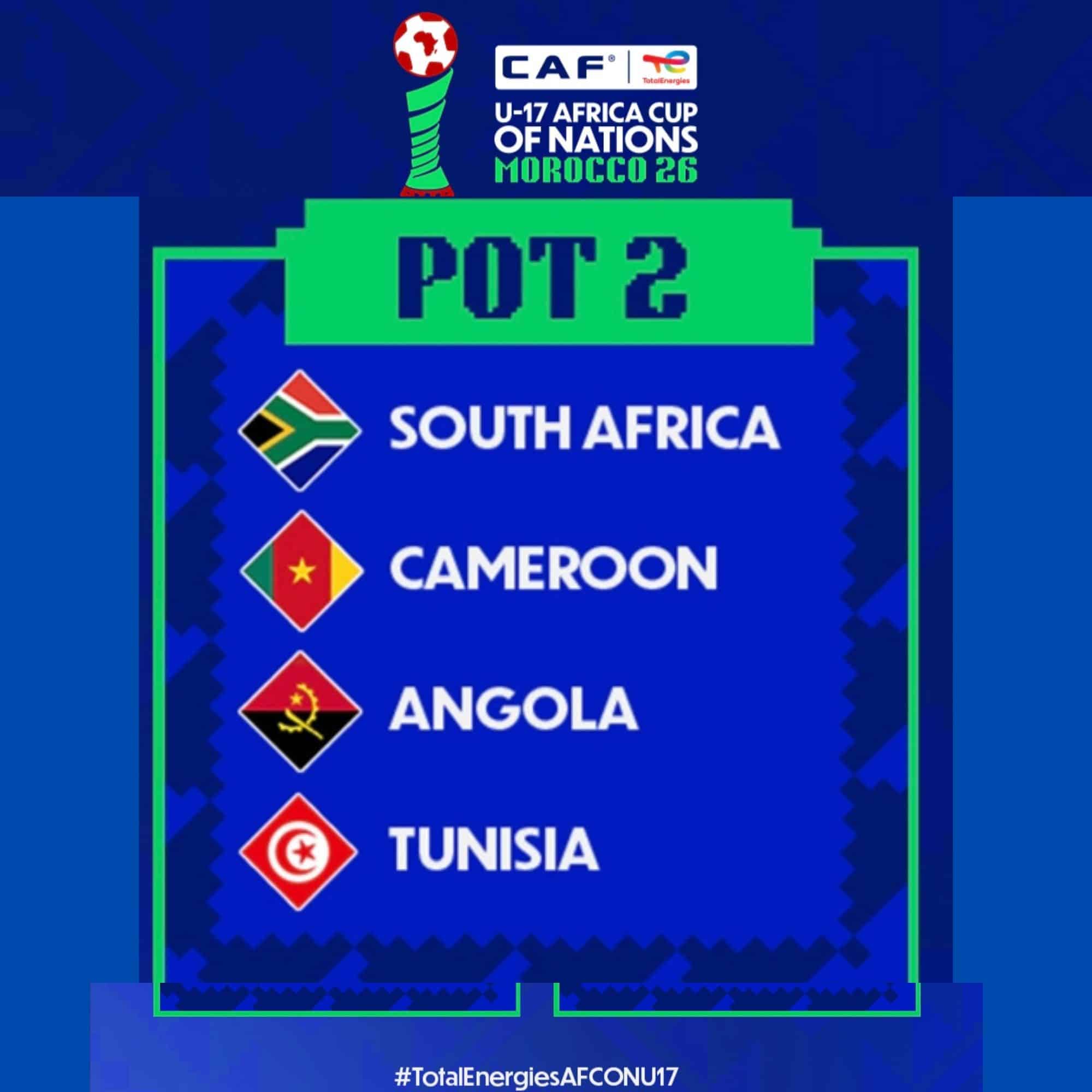 AFCONU-17 : Pot 2 Packs Competitive Edge with Emerging Contenders
