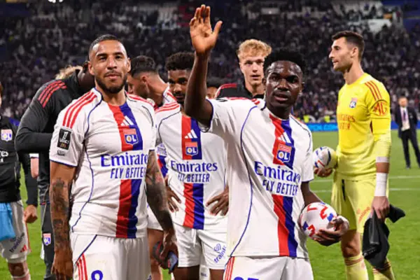 Ernest Nuamah a retrouvé la compétition lors de la victoire de l'OL sur Rennes en Ligue 1, dimanche