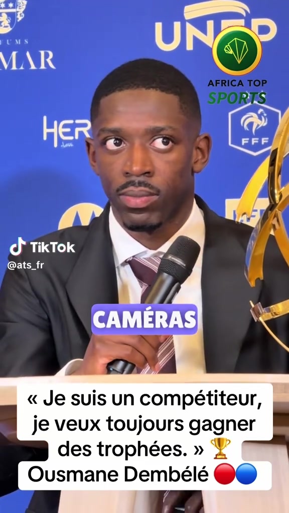 ️ Ousmane Dembélé après son nouveau trophée individuel avec le Paris...