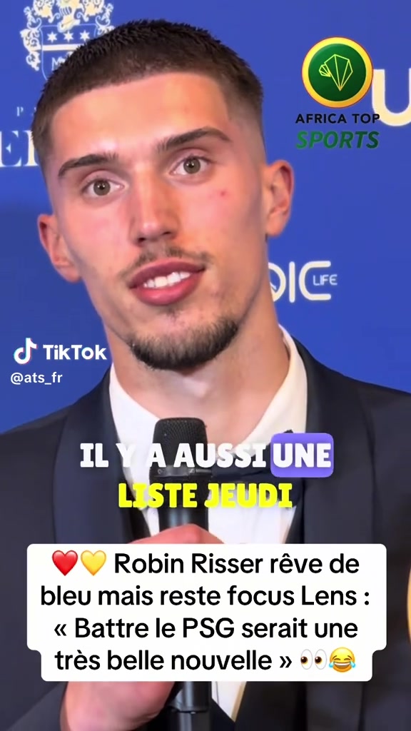 ️ Robin Risser après son trophée UNFP  et avant une liste important...