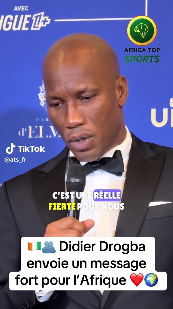 ️ Le discours fort de Didier Drogba - prix du joueur citoyen UNFP - ...