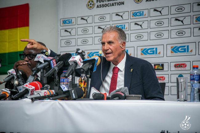 Carlos Queiroz appelle les joueurs du Ghana à plus de sacrifice et de la discipline