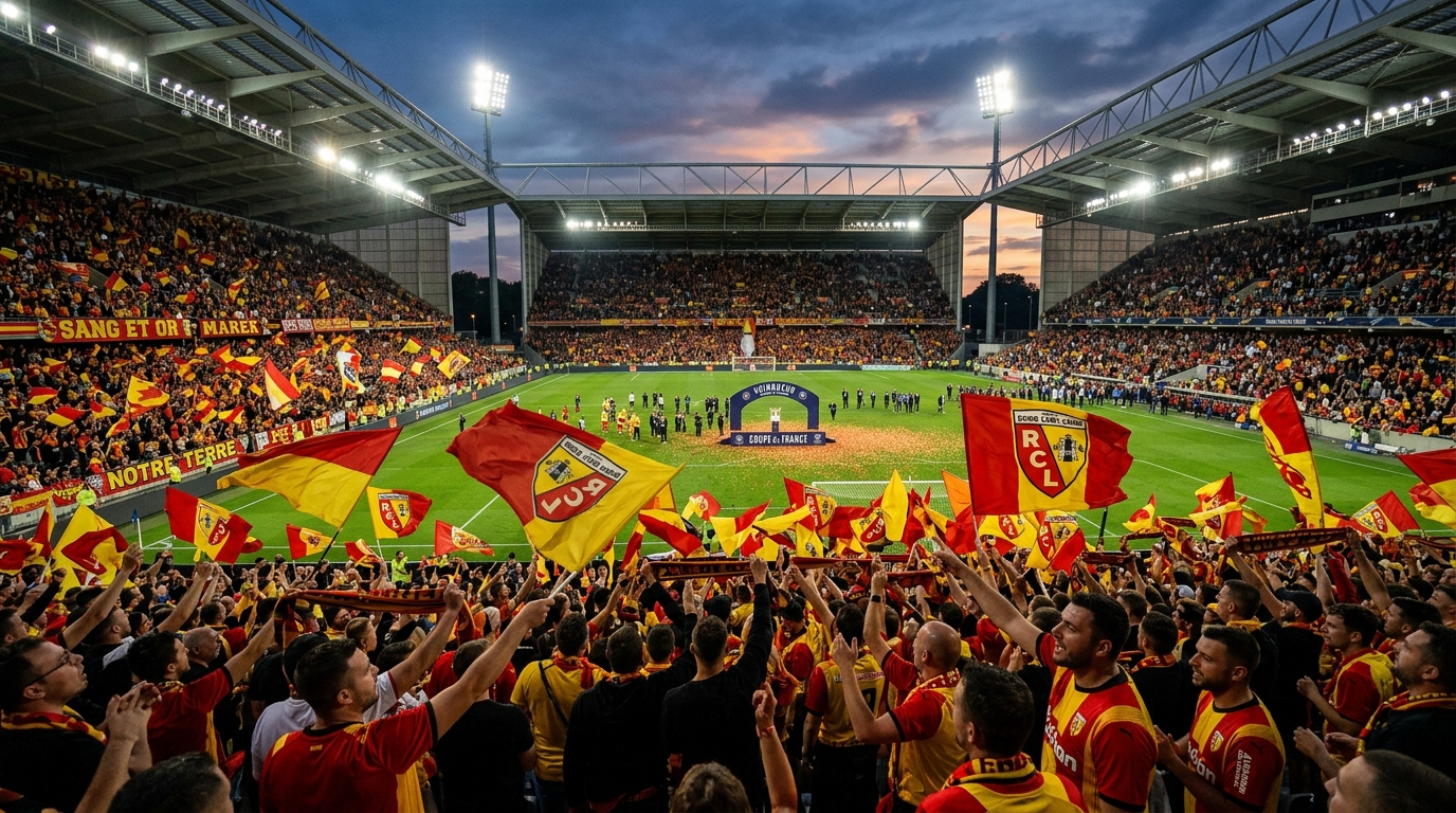 RC Lens : les supporters entonnent Les Corons apres la Coupe de France 2026