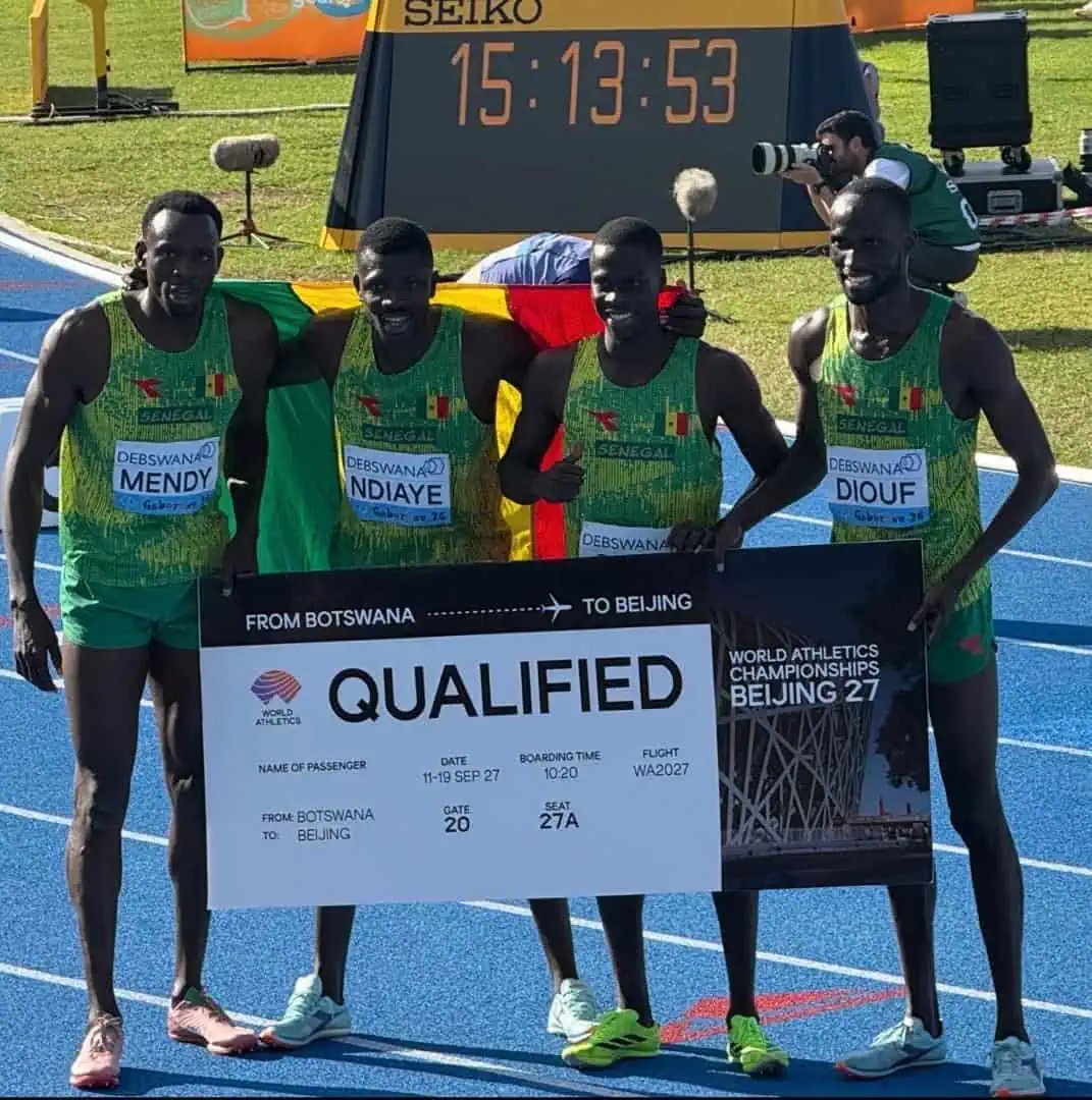 Athlétisme : Relais 4×400 m, le Sénégal valide son ticket pour les Mondiaux 2027