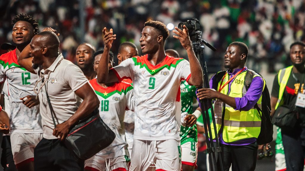 Mohamed Ouédraogo lors du dernier match des Etalons pour le compte des eliminatoires du mondial 2026 contre Ethiopie au stade du 04 aout