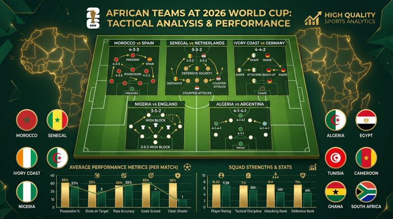 Données & tactique : les 10 sélections africaines au Mondial 2026 – Analyse statistique et clés de jeu