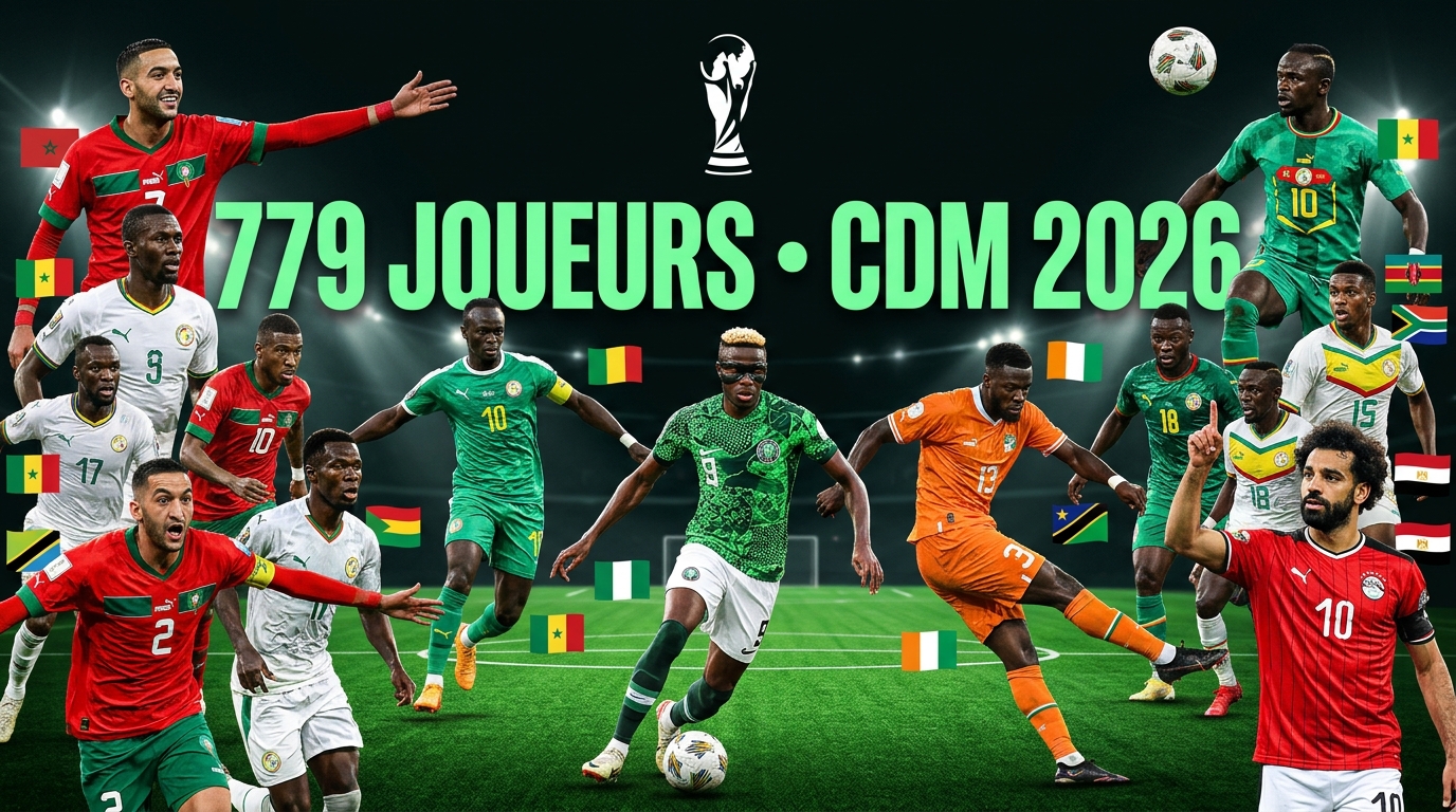 Annuaire CDM 2026 — 779 joueurs Africa Top Sports