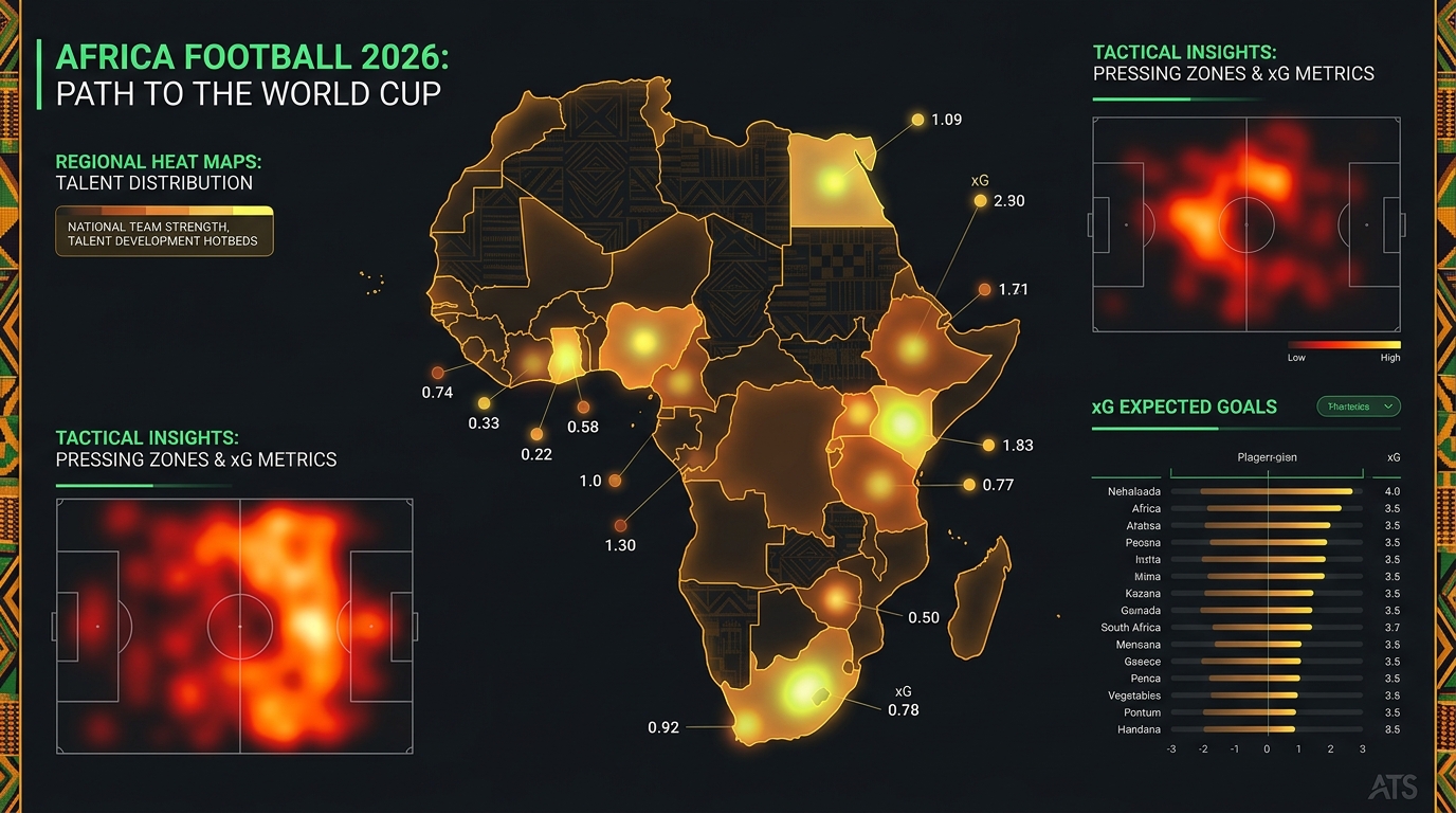 Données avancées football africain 2026 - pressing xG heatmap nations africaines