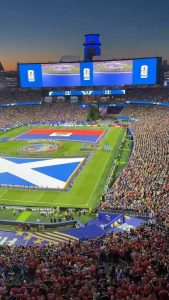 Scottish anthem sung by the whole stadium in the USA