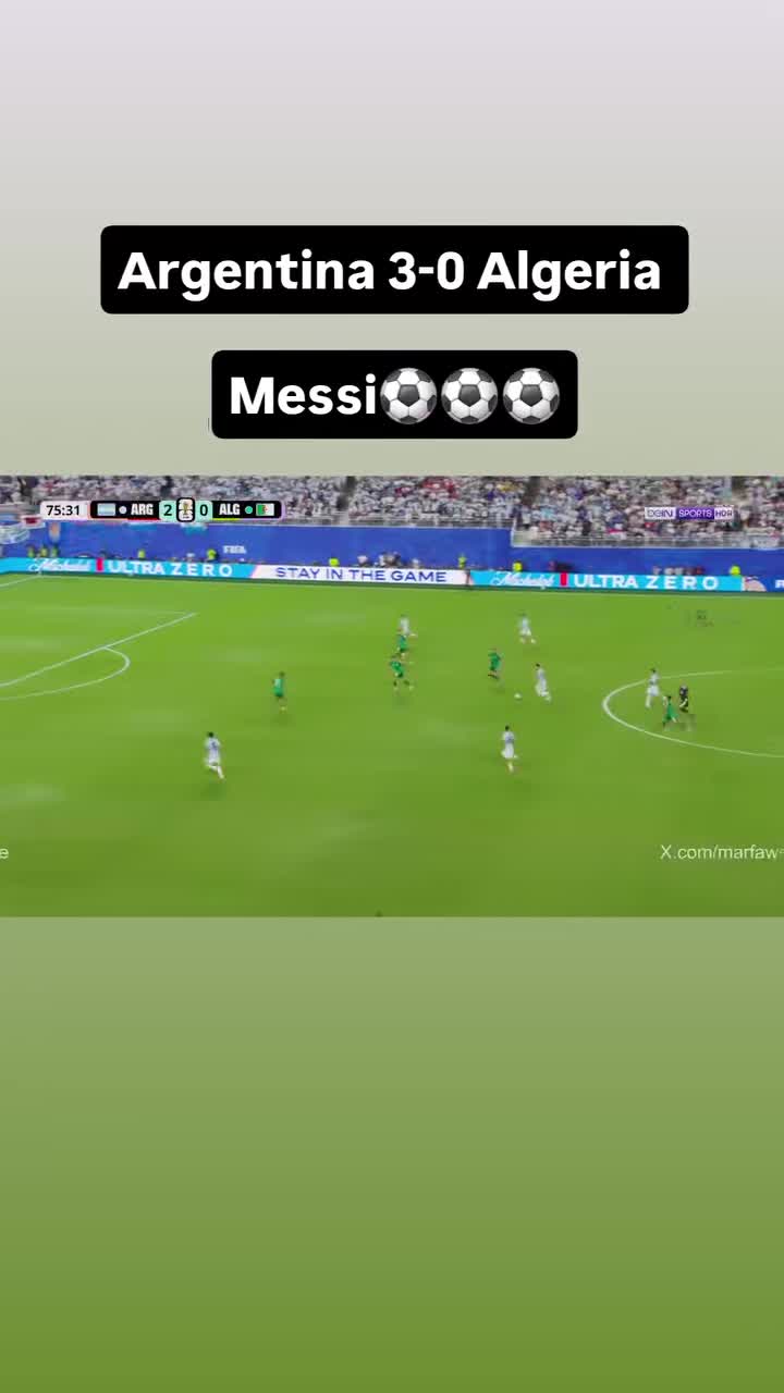Messi buteur face a l Algerie - CDM 2026