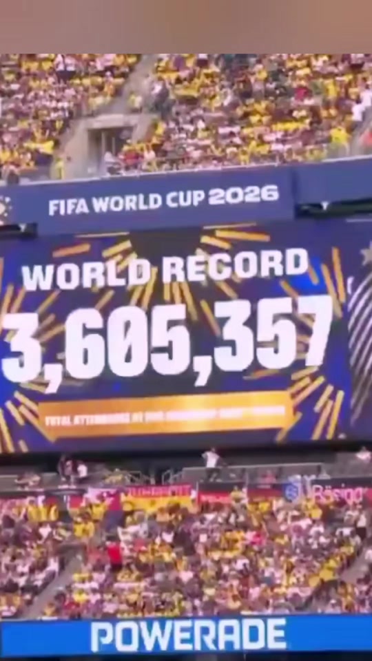 The 2026 World Cup has surpassed 3.6 million fans in attendance, set...