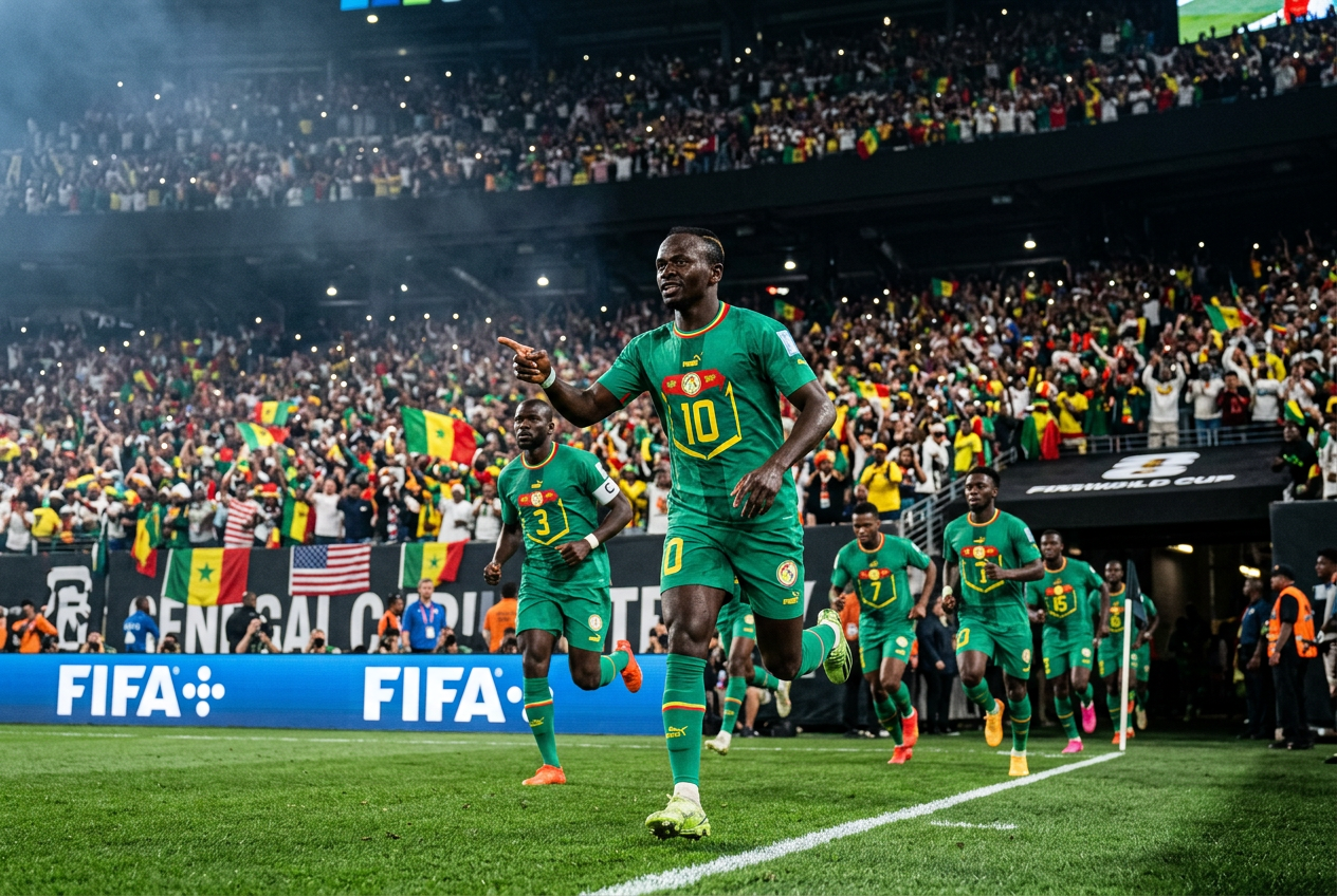 Sadio Mané menant les Lions de la Teranga à la Coupe du Monde 2026