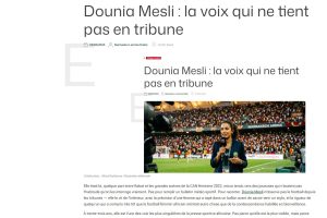 Dounia Mesli : la voix qui ne tient pas en tribune