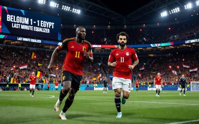 CDM 2026 : la Belgique arrache le nul 1-1 face à l&rsquo;Égypte, les Pharaons tout près d&rsquo;un exploit historique
