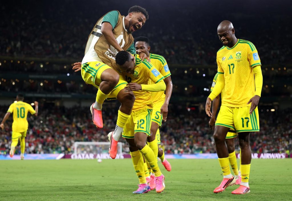 Thapelo Maseko permet à l'Afrique du sud de passer devant la Corée du sud et de se rapprocher des seizièmes de finale