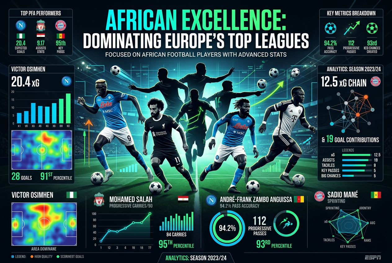 Joueurs africains en Europe 2025-26