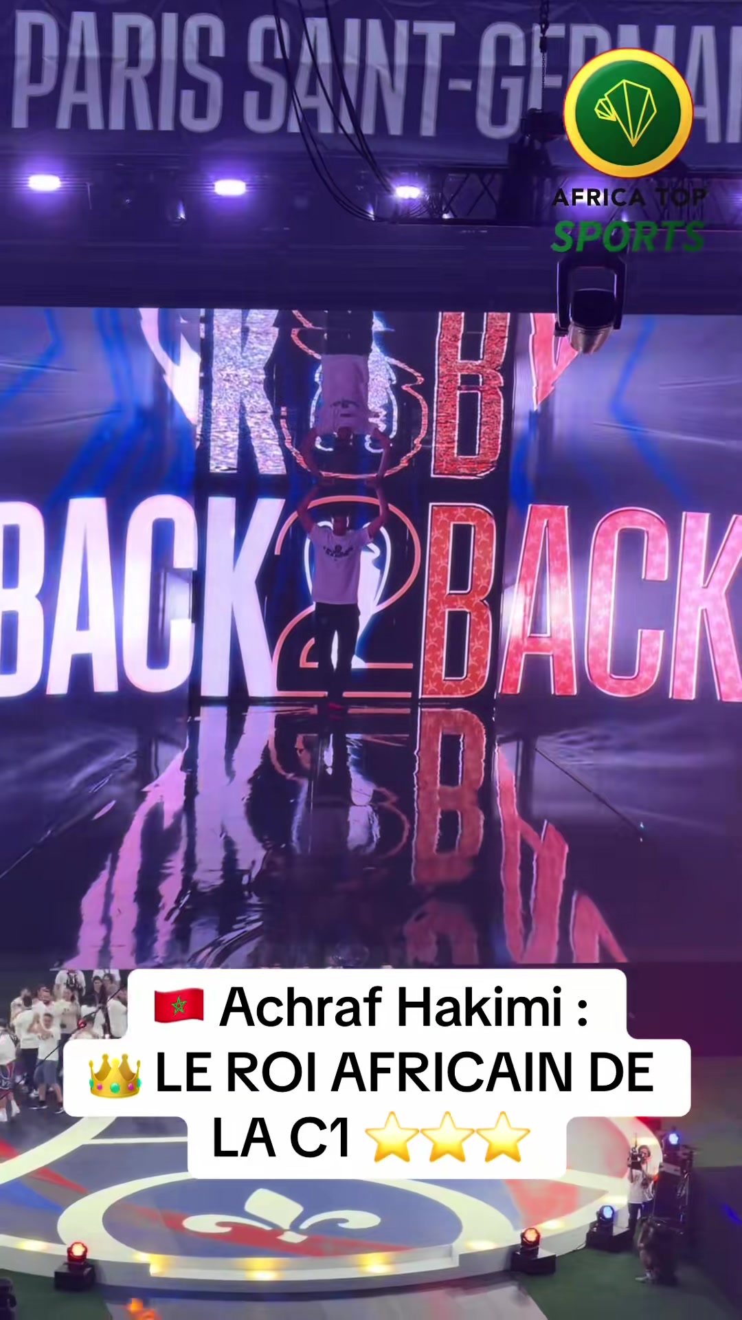 🇲🇦 Achraf Hakimi entre un peu plus dans l’histoire : trois Ligues des champions à son palmarès et désormais joueur africain le plus titré dans la compétition. 😍🔥⭐️⭐️⭐️ #PSG #ChampionsLeague #Hakimi#CapCut