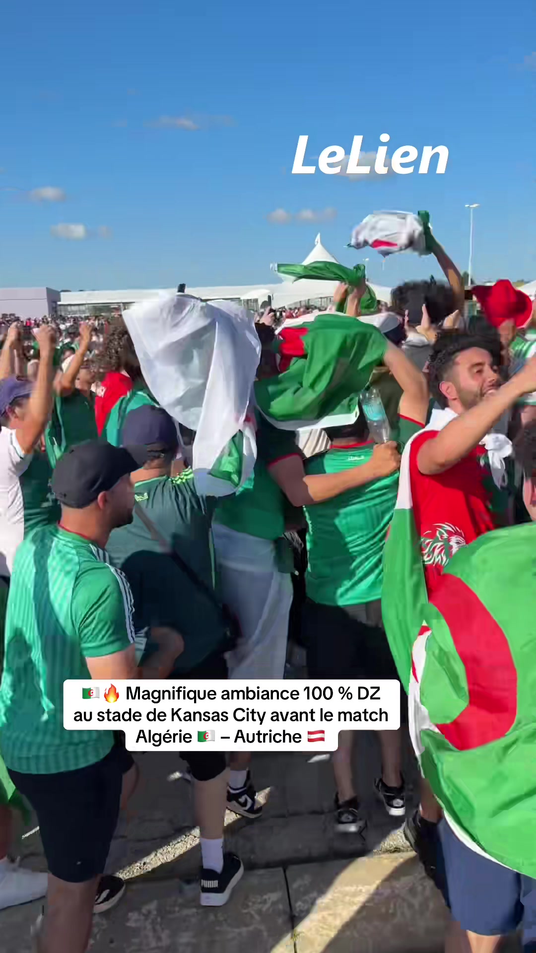 Ambiance 100% algérienne au stade de Kansas City