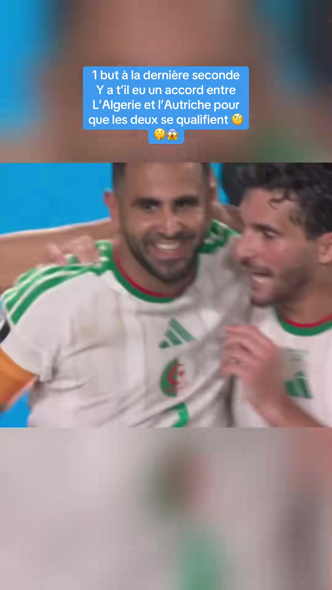 Accord Algerie-Autriche ? La théorie du match arrange