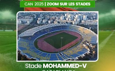 🏟️ Stade Mohammed V – Casablanca   Capacité : 67 000 places Un monument du football africain. Inauguré en 1955 et sur…