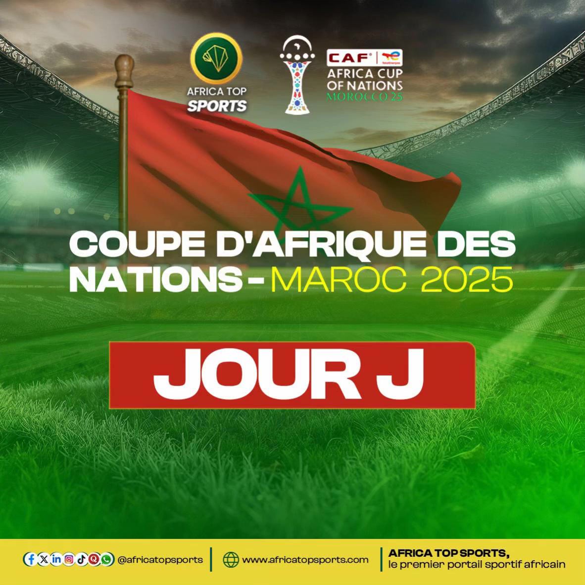 🎯 Jour J ! Plus que quelques heures avant le coup d’envoi de la 35e édition de la Coupe d’Afrique des Nations !   L’a...