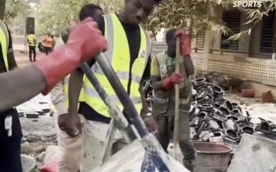 🇧🇫 Geste citoyen d’Ousseni Bouda L’international burkinabè #Ousseni Bouda a visité le Faso Mebo à Ouagadougou, une in…