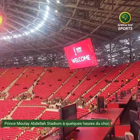 Le calme avant la tempête ! Le Stade Prince Moulay Abdellah de Rabat à 2 heures du choc Maroc vs Mali #CAN2025 #viral...