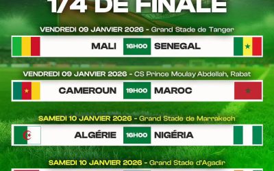 Le programme des quarts de finale est prêt !  Donnez vos pronostics en commentaire 👇  #CA