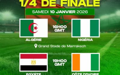 Les deux derniers matchs des quarts de finale : les Éléphants, les Pharaons, les Super Eagles et les Fennecs… Seuls d…