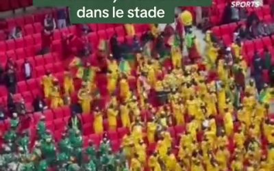 Finale CAN 2025, les supporters sénégalais mettent déjà l&rsquo;ambiance dans le stade #Sénégal #TotalEnergiesAFCON2025 #fy…