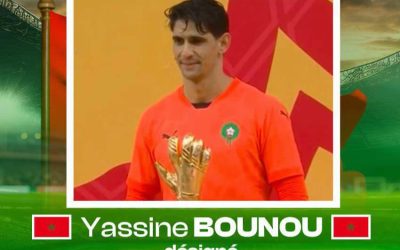 Avec seulement deux buts encaissés tout au long de la compétition, Yassine Bounou termine sans surprise meilleur gard…