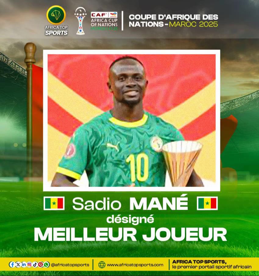 Sadio Mané élu meilleur joueur de la CAN 2025. Un trophée mérité ?#FootballAfricain #TotalEnergiesAFCON2025 #sadioMane
