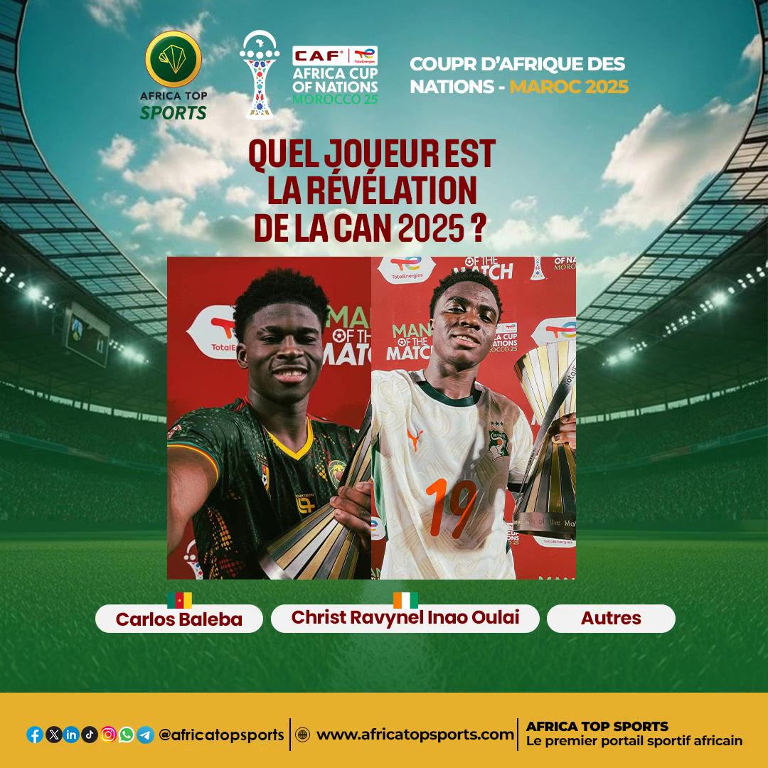 L’un a brillé avec les Éléphants, l’autre avec les Lions indomptables : quel joueur est, pour vous, la révélation de ...