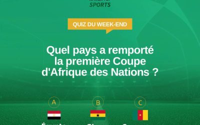 La première coupe d&rsquo;Afrique a été disputée en 1957. Quel pays l&rsquo;a remportée ? #Africatopsports #Football #Quizz #Weekend