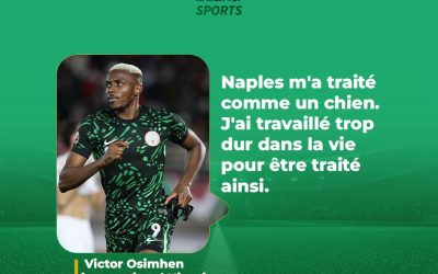 C’est une déclaration qui bouleverse le monde du football. L’attaquant nigérian Victor Osimhen est revenu sur les cou…