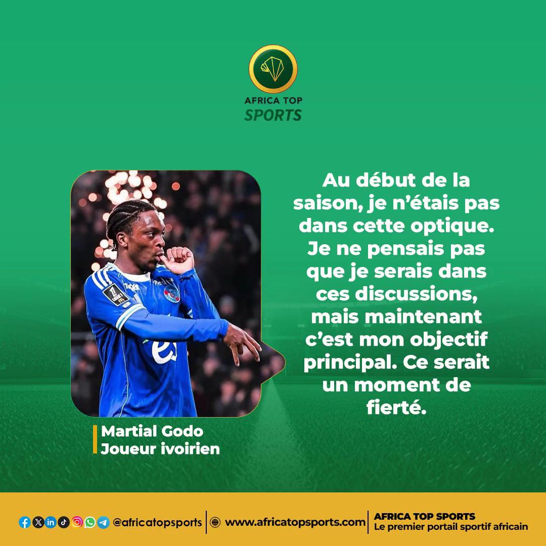 Véritable révélation de la saison avec Strasbourg, le jeune attaquant ivoirien Martial Godo souhaite disputer la Coup...