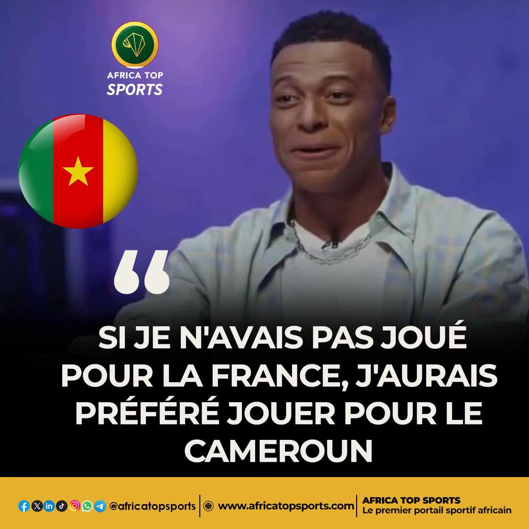 Kylian Mbappé aurait pu être un Lion Indomptable. L'ex-attaquant du PSG affirme qu'il aurait joué pour le Cameroun s'...