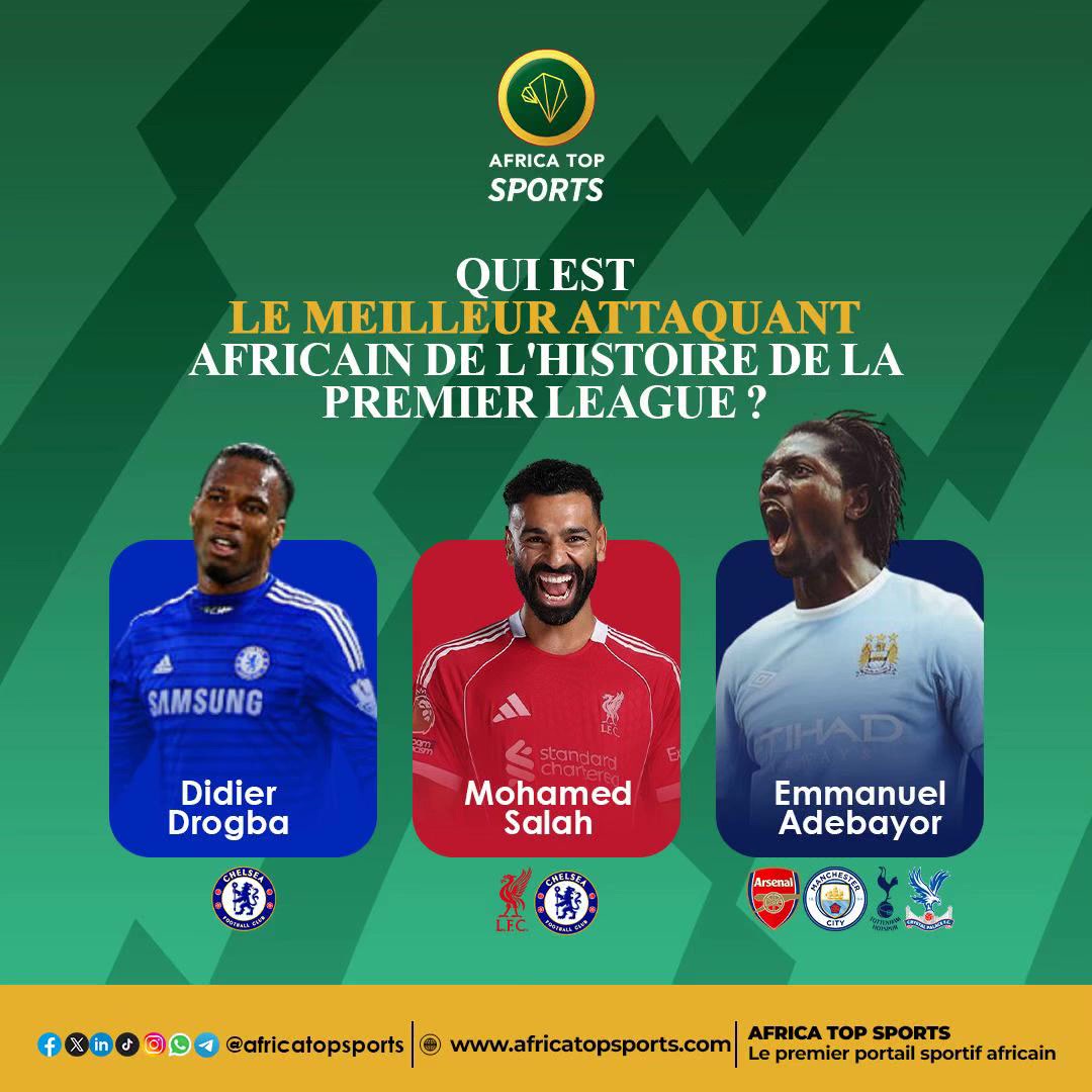 Ils ont marqué l'histoire du championnat anglais, chacun à sa manière.  Selon vous, qui est le meilleur attaquant afr...