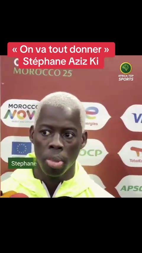 « On va tout donner » — Stéphane Aziz Ki, avant le match du 🇧🇫 Burkina Faso face au 🇸🇩 Soudan ce mercredi. #StephaneA...