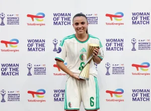 Mélissa Bethi est élue meilleure joueuse du premier match de la CAN féminine 2026, Algérie vs Sénégal