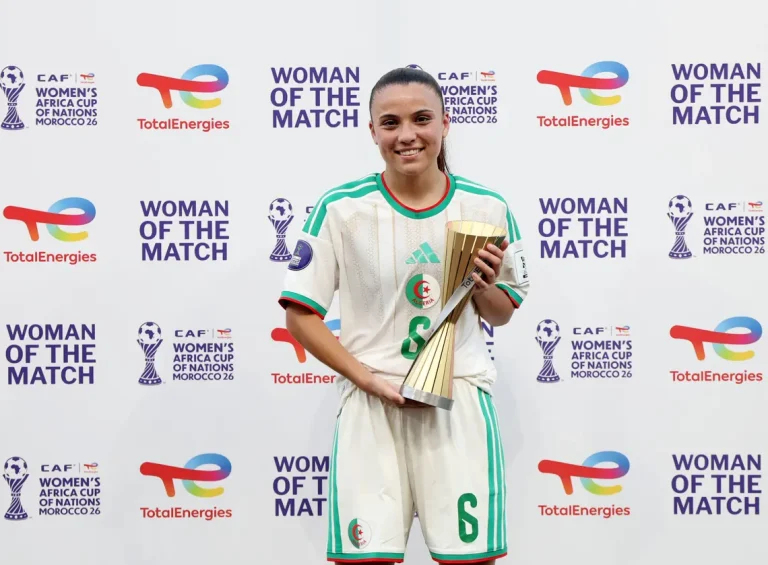 Mélissa Bethi est élue meilleure joueuse du premier match de la CAN féminine 2026, Algérie vs Sénégal