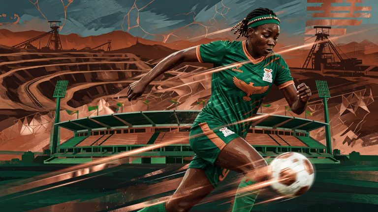 Zambie Copper Queens - illustration editoriale WAFCON