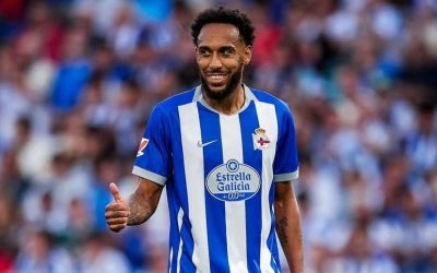 Deportivo La Corogne : coup dur pour Aubameyang, blessé au genou